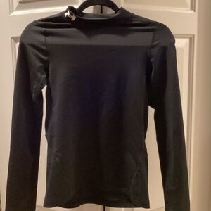 Under Armour black fitted long sleeve  layer cold gear YLG
